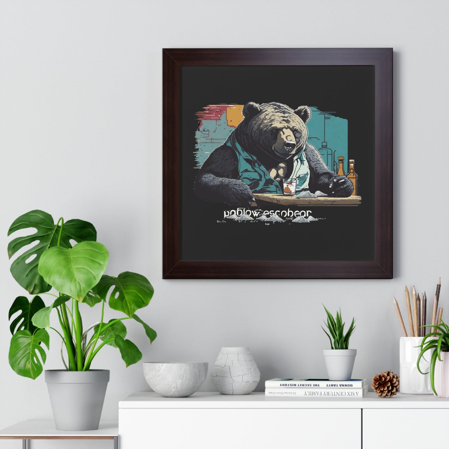 Bump-Time Bear Framed Horizontal Poster