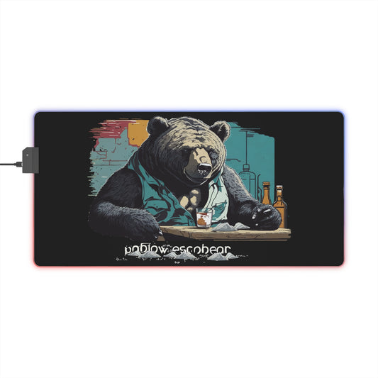 Bump-Time Bear LED Gaming Mouse Pad