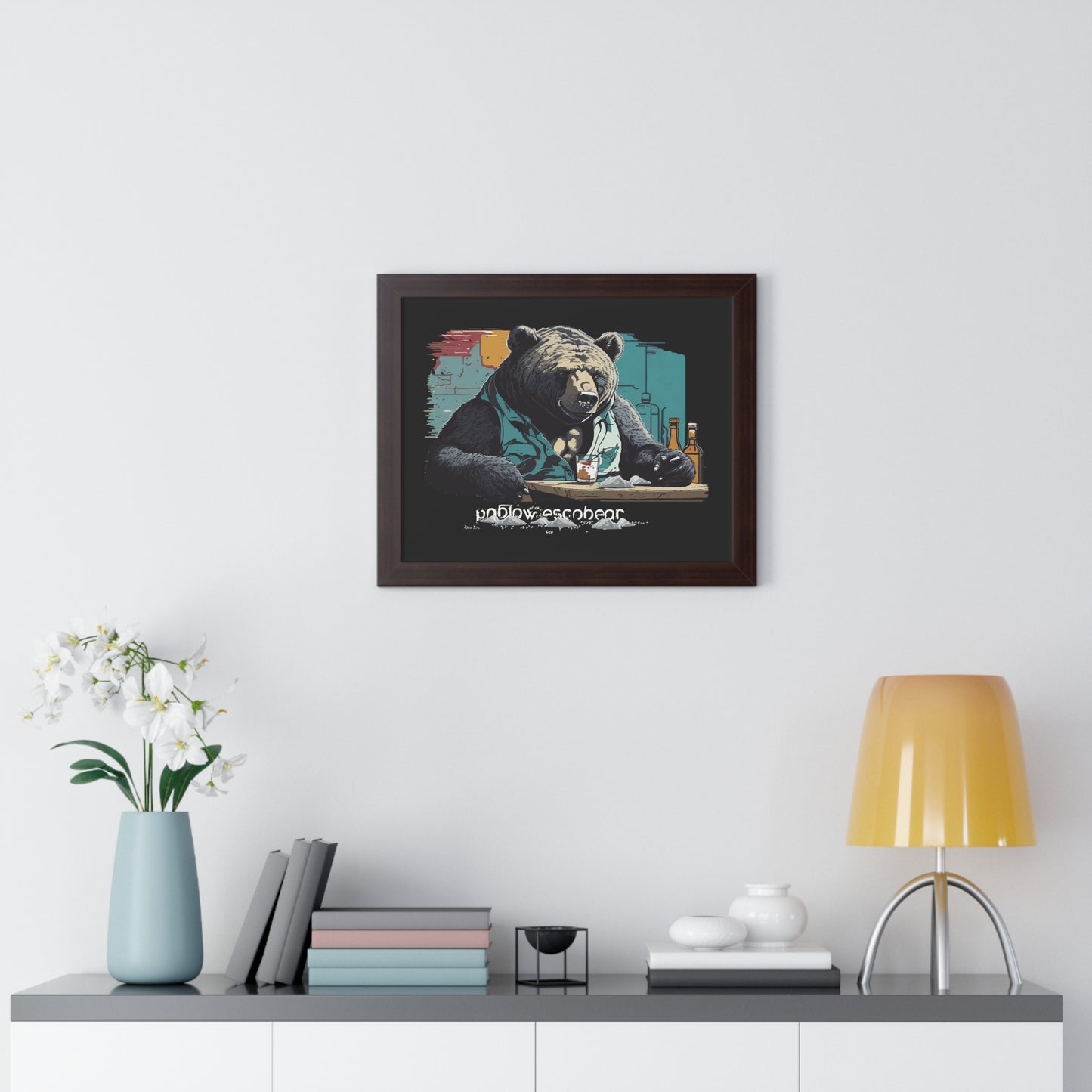 Bump-Time Bear Framed Horizontal Poster