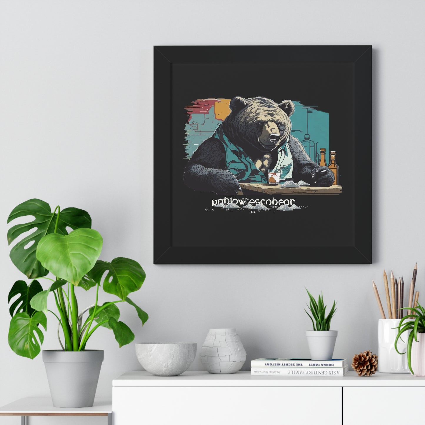 Bump-Time Bear Framed Horizontal Poster