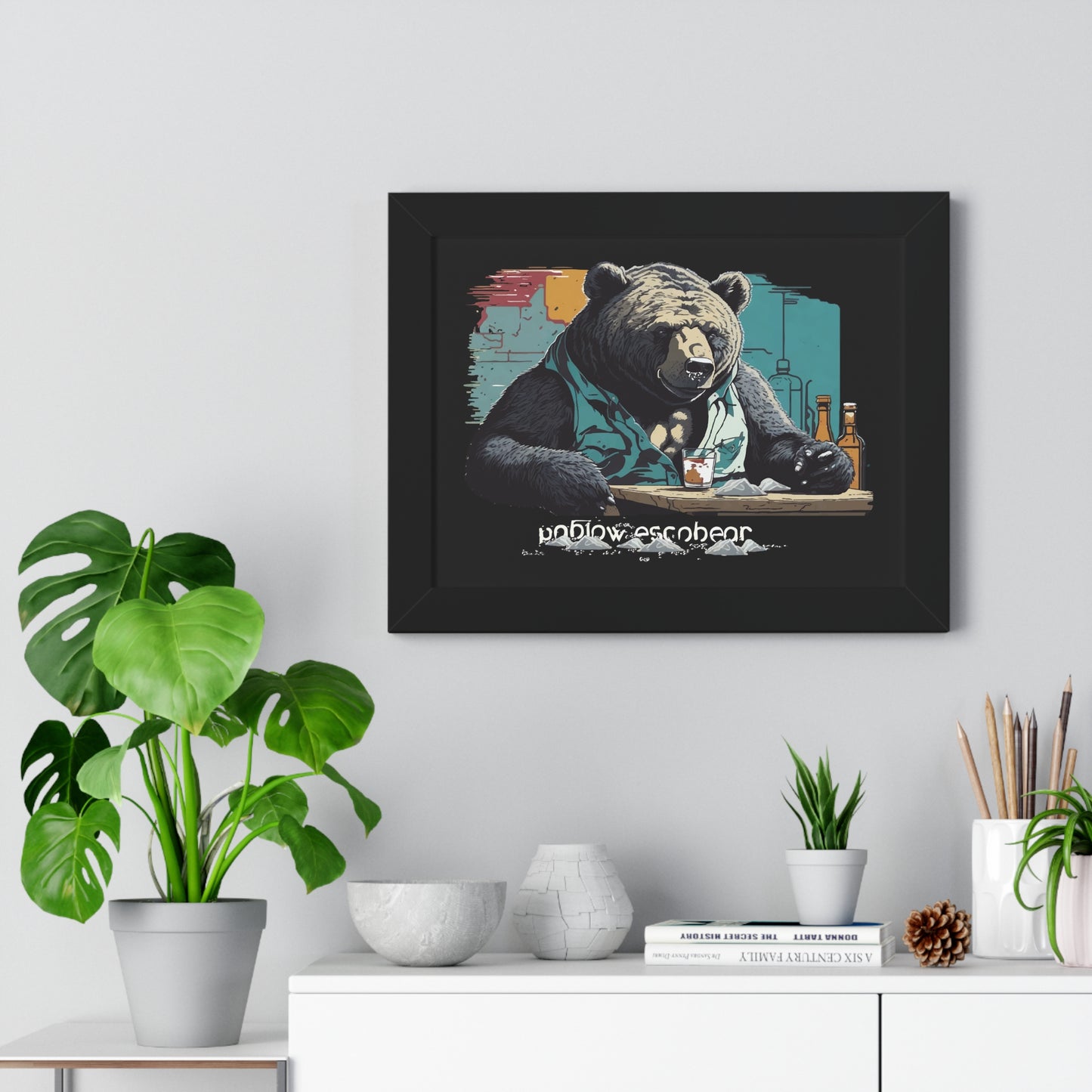 Bump-Time Bear Framed Horizontal Poster