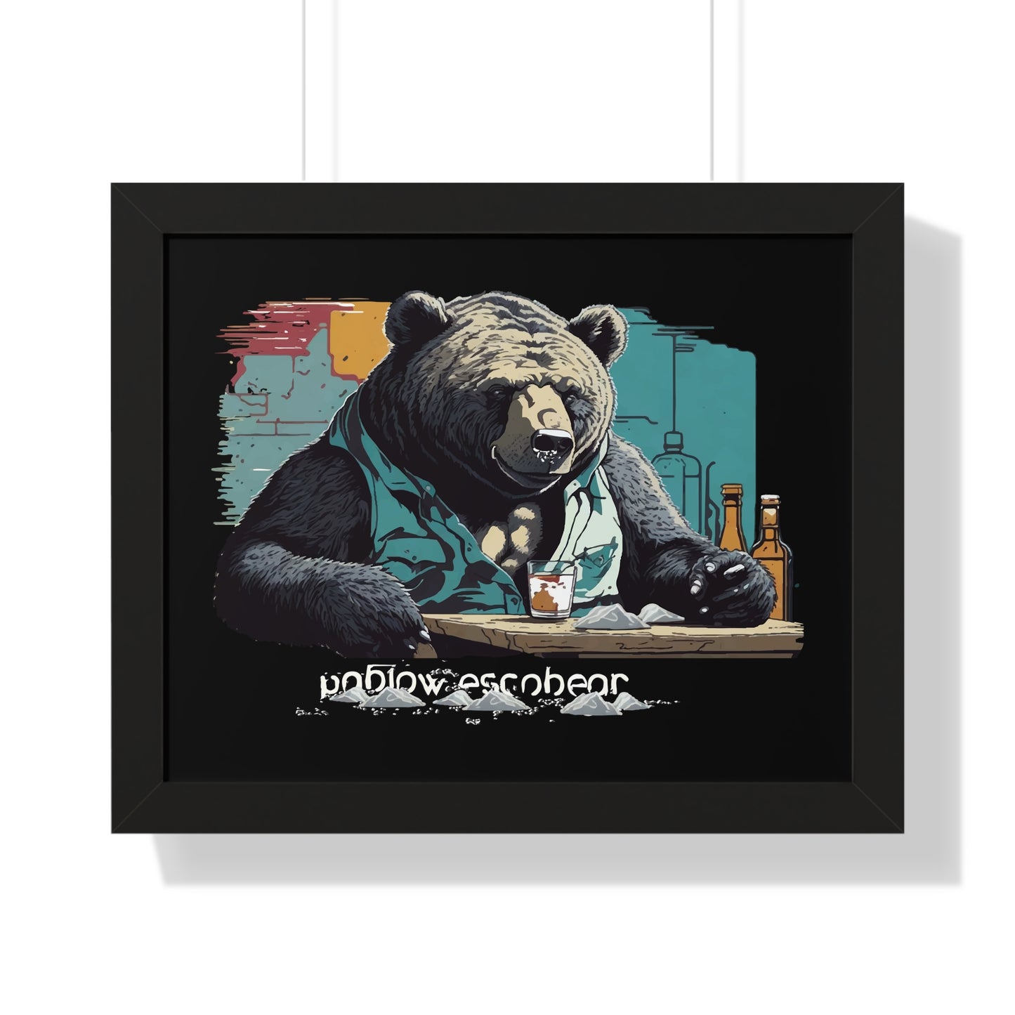 Bump-Time Bear Framed Horizontal Poster