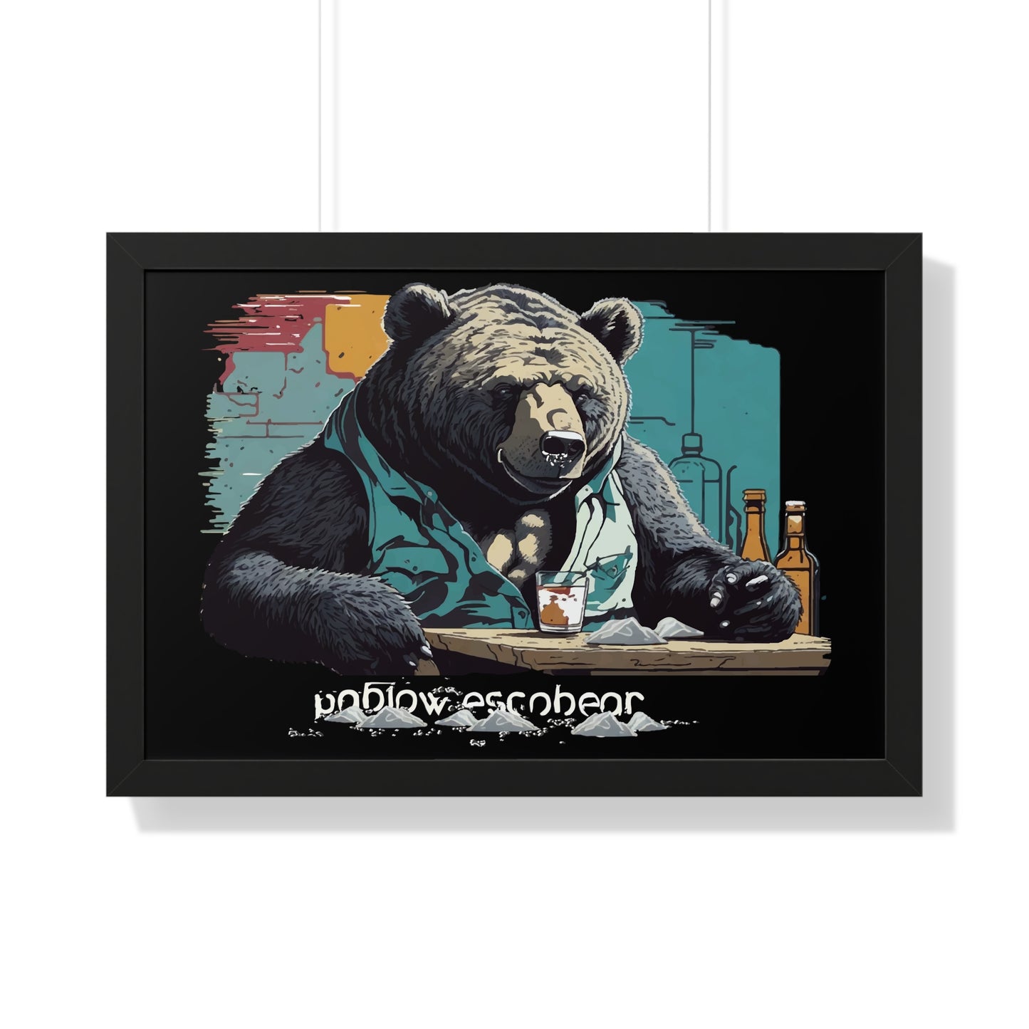 Bump-Time Bear Framed Horizontal Poster