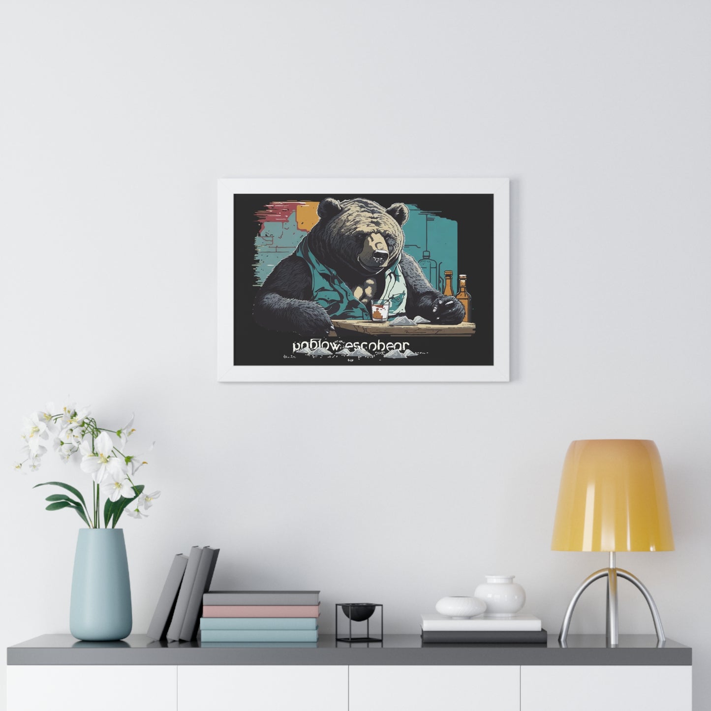 Bump-Time Bear Framed Horizontal Poster