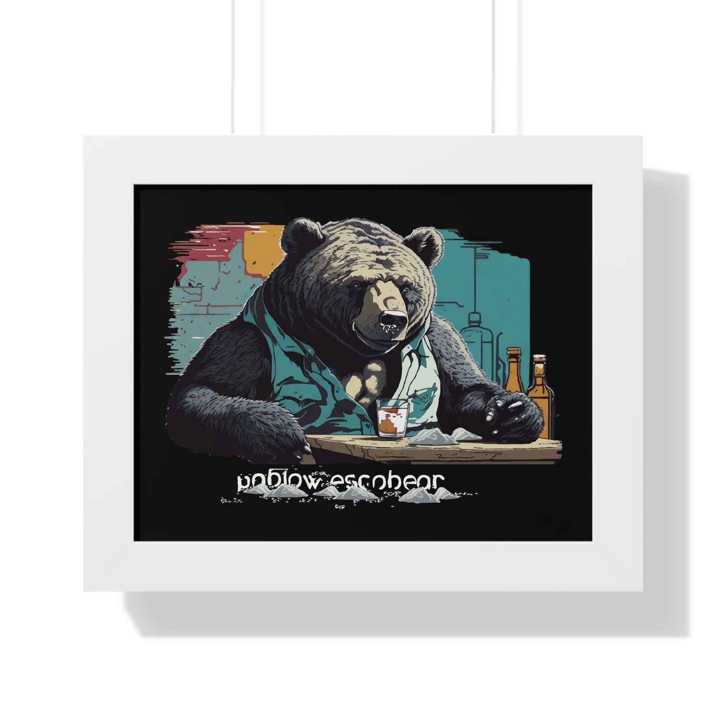 Bump-Time Bear Framed Horizontal Poster