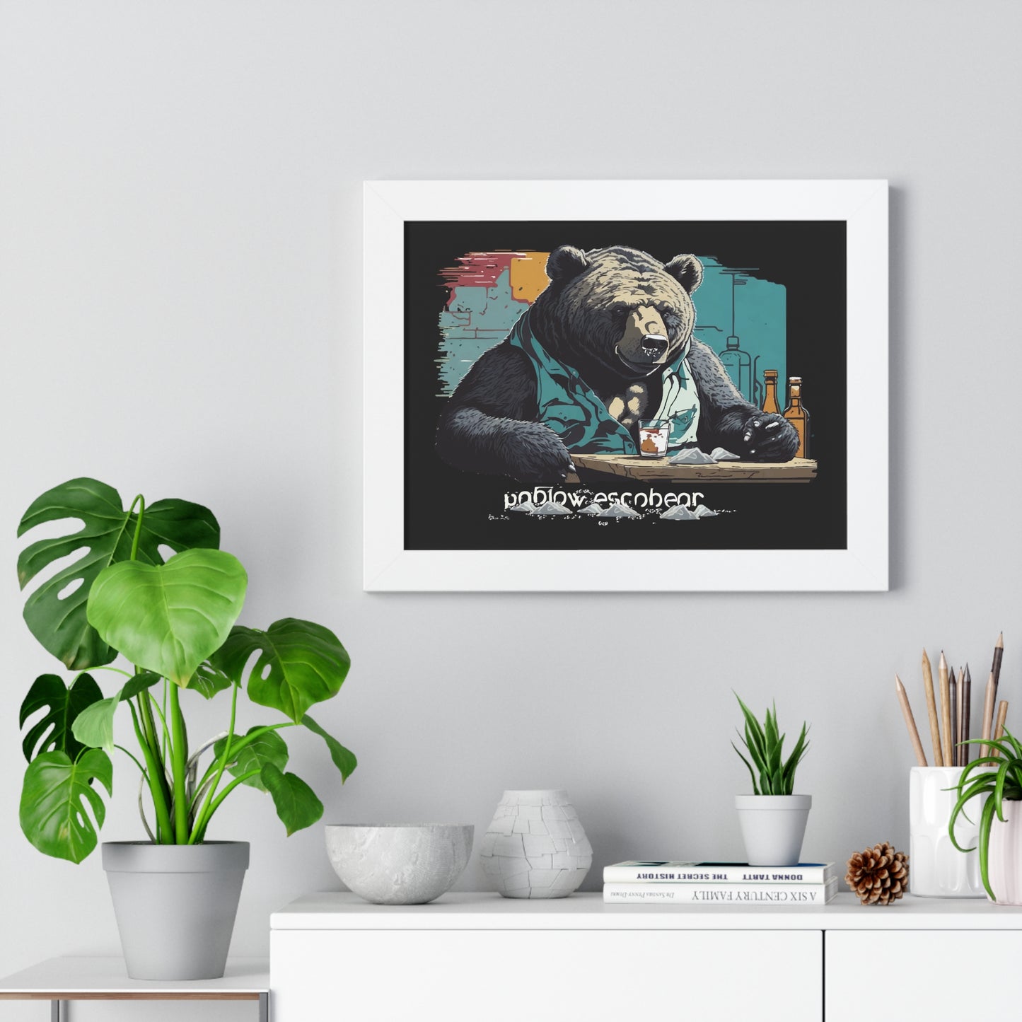 Bump-Time Bear Framed Horizontal Poster