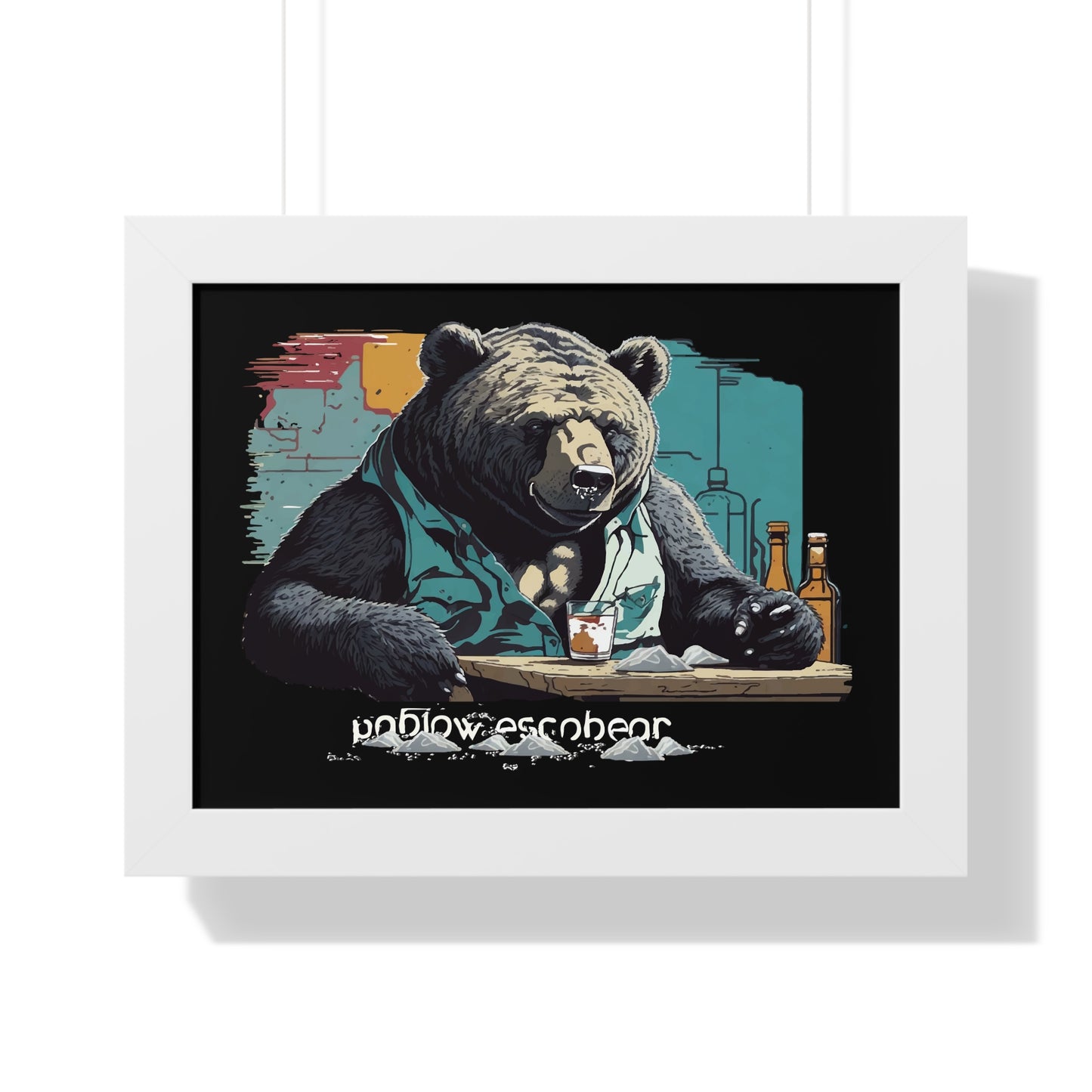 Bump-Time Bear Framed Horizontal Poster