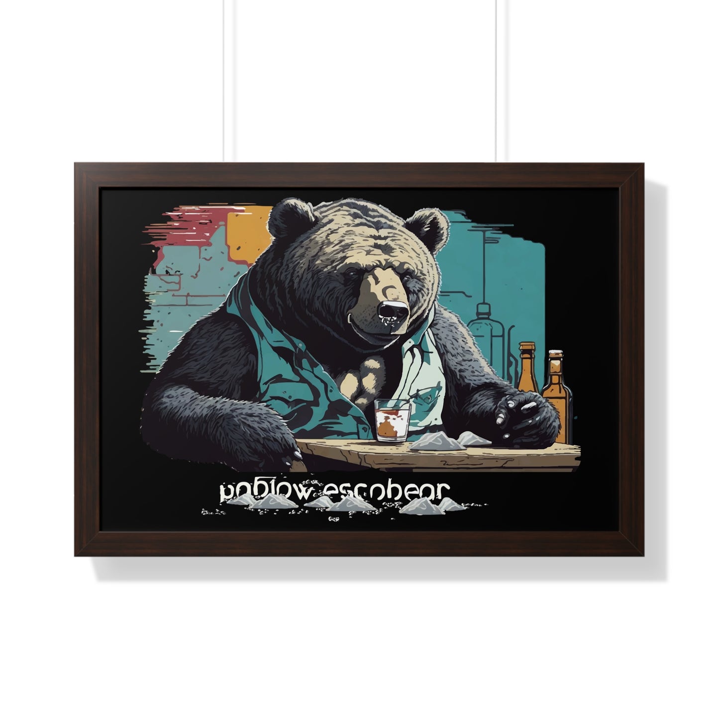 Bump-Time Bear Framed Horizontal Poster