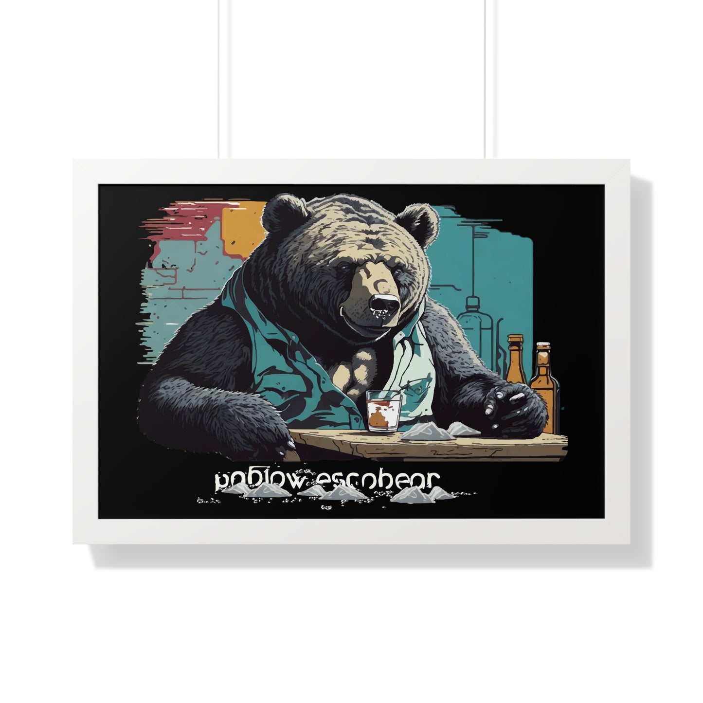 Bump-Time Bear Framed Horizontal Poster