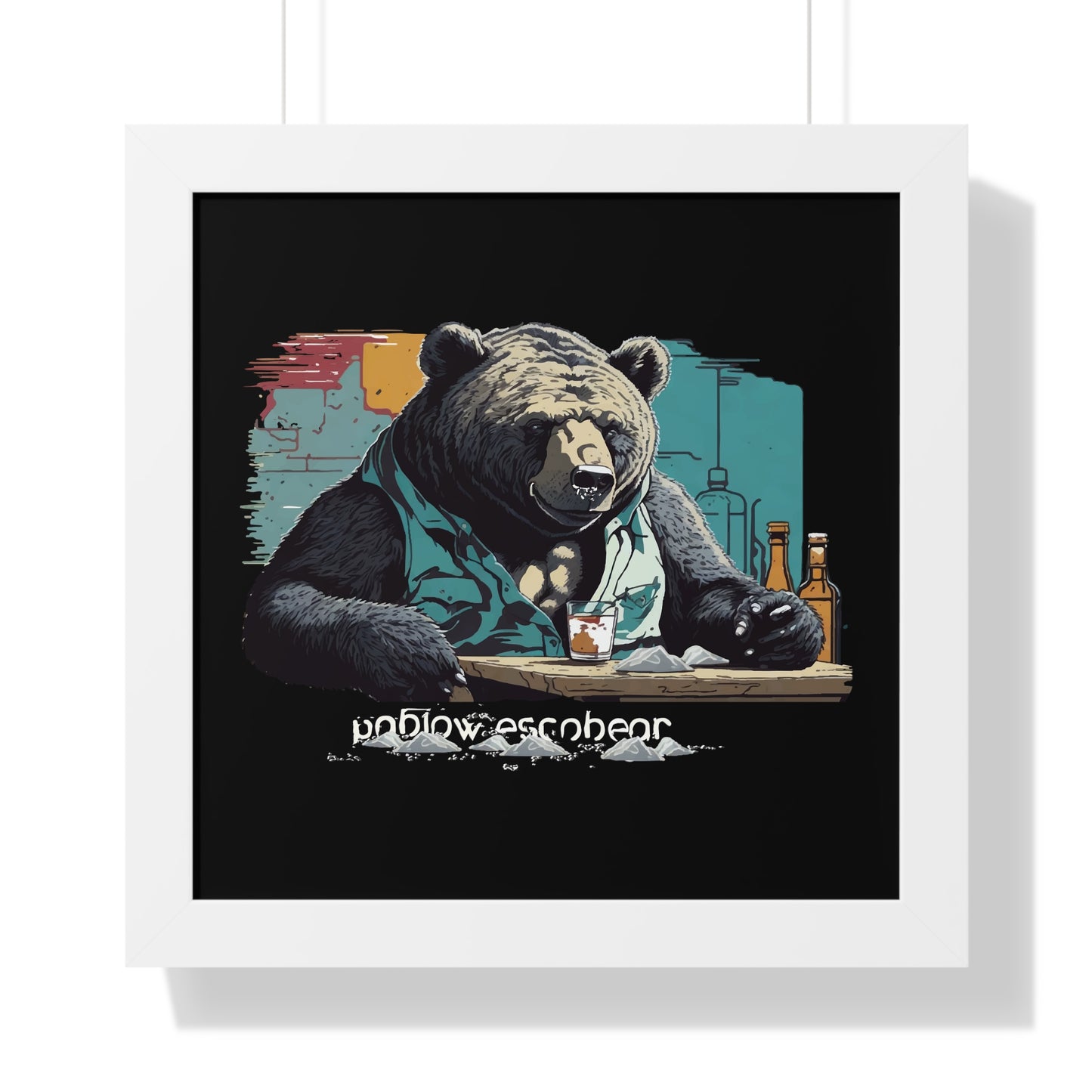 Bump-Time Bear Framed Horizontal Poster