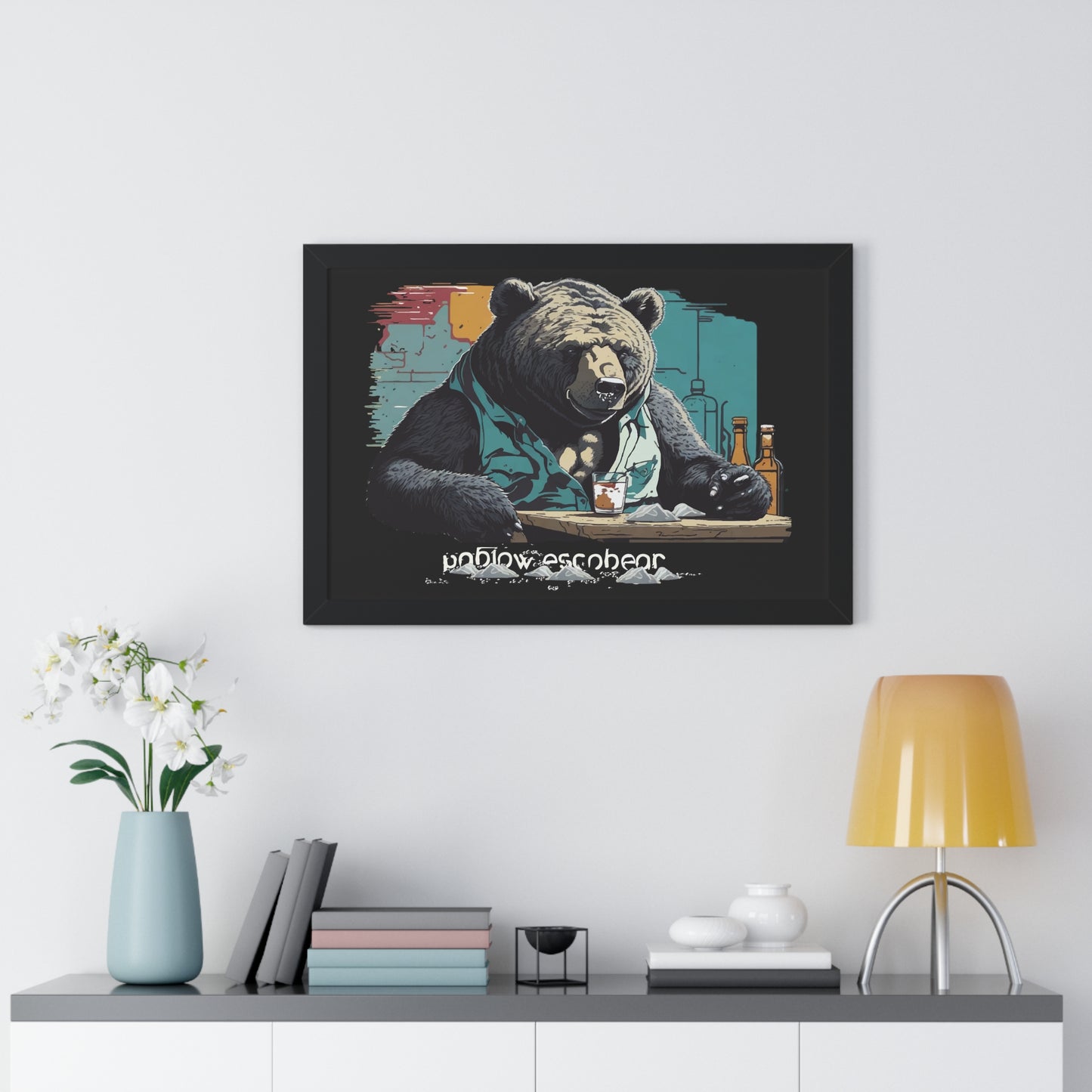 Bump-Time Bear Framed Horizontal Poster