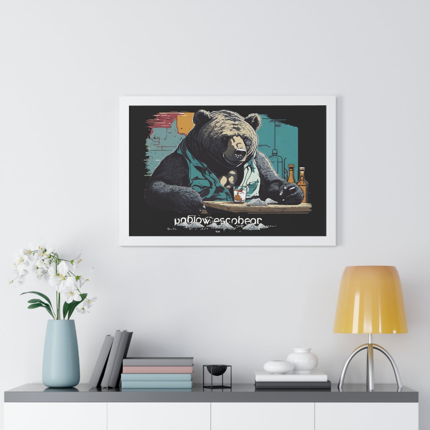 Bump-Time Bear Framed Horizontal Poster