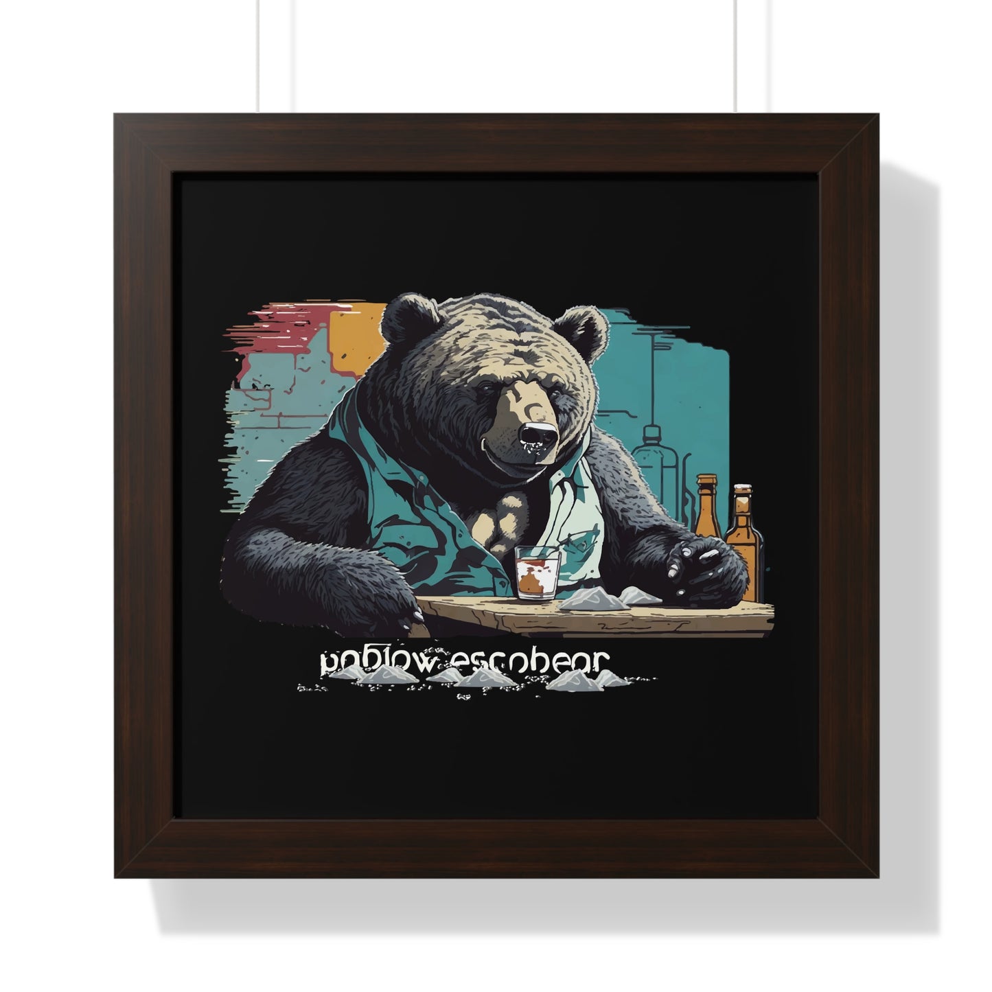 Bump-Time Bear Framed Horizontal Poster