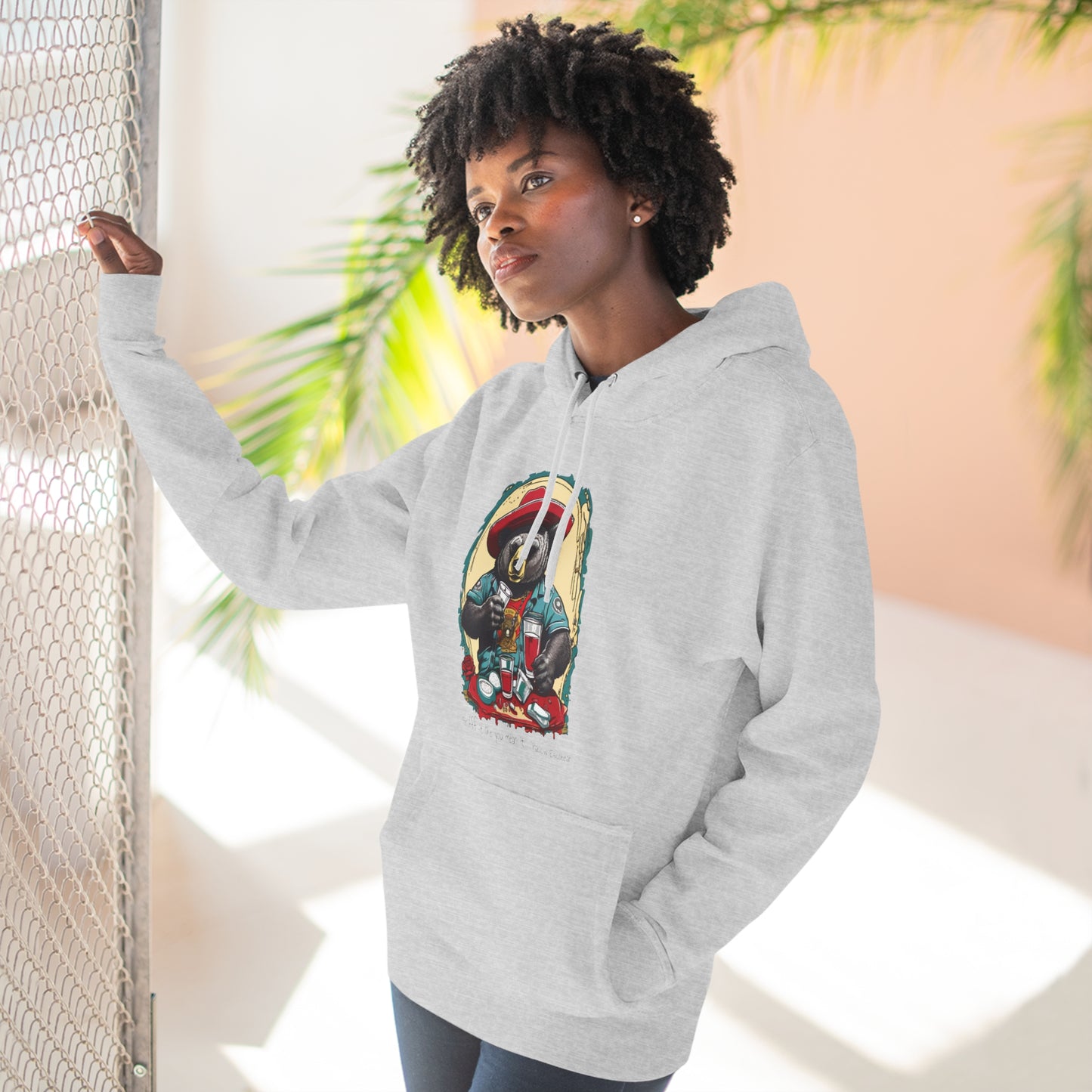 Sniff It Like You Mean It Three-Panel Fleece Hoodie