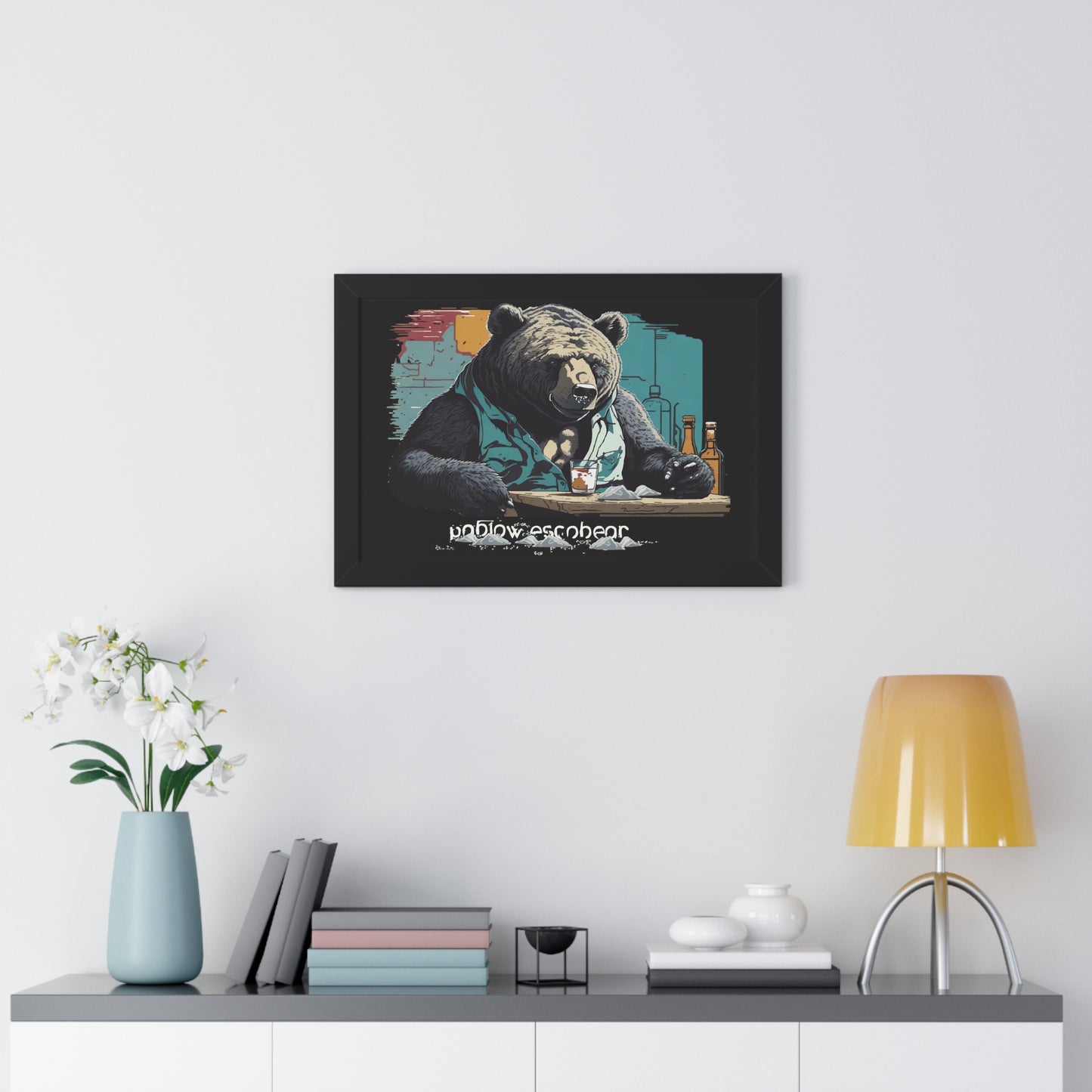 Bump-Time Bear Framed Horizontal Poster