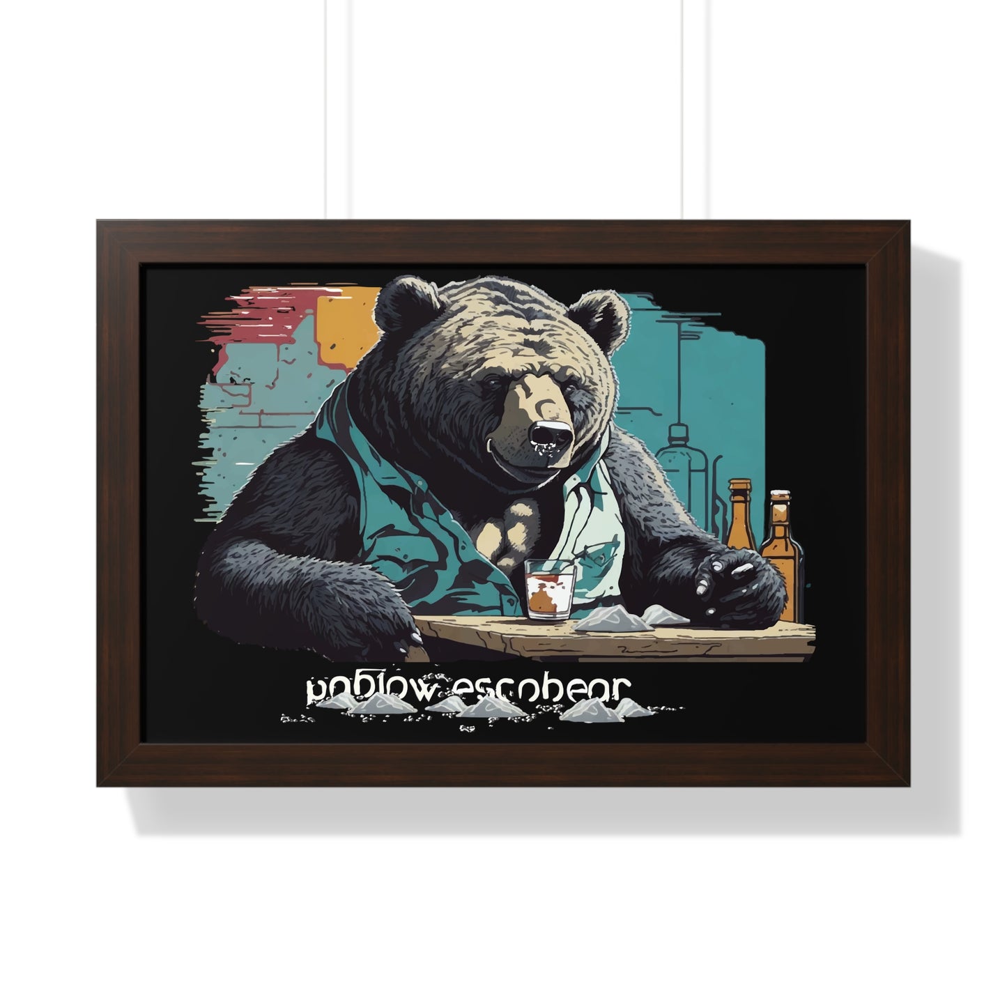 Bump-Time Bear Framed Horizontal Poster