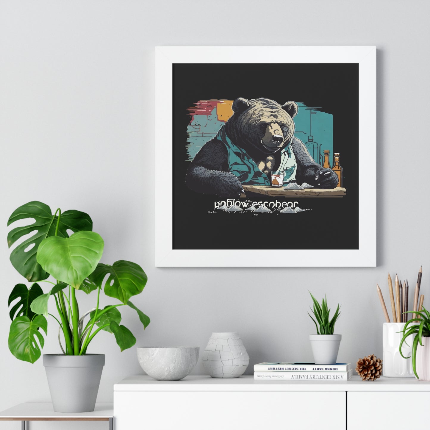 Bump-Time Bear Framed Horizontal Poster