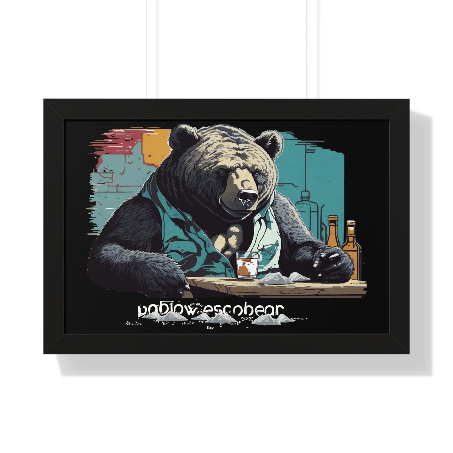 Bump-Time Bear Framed Horizontal Poster