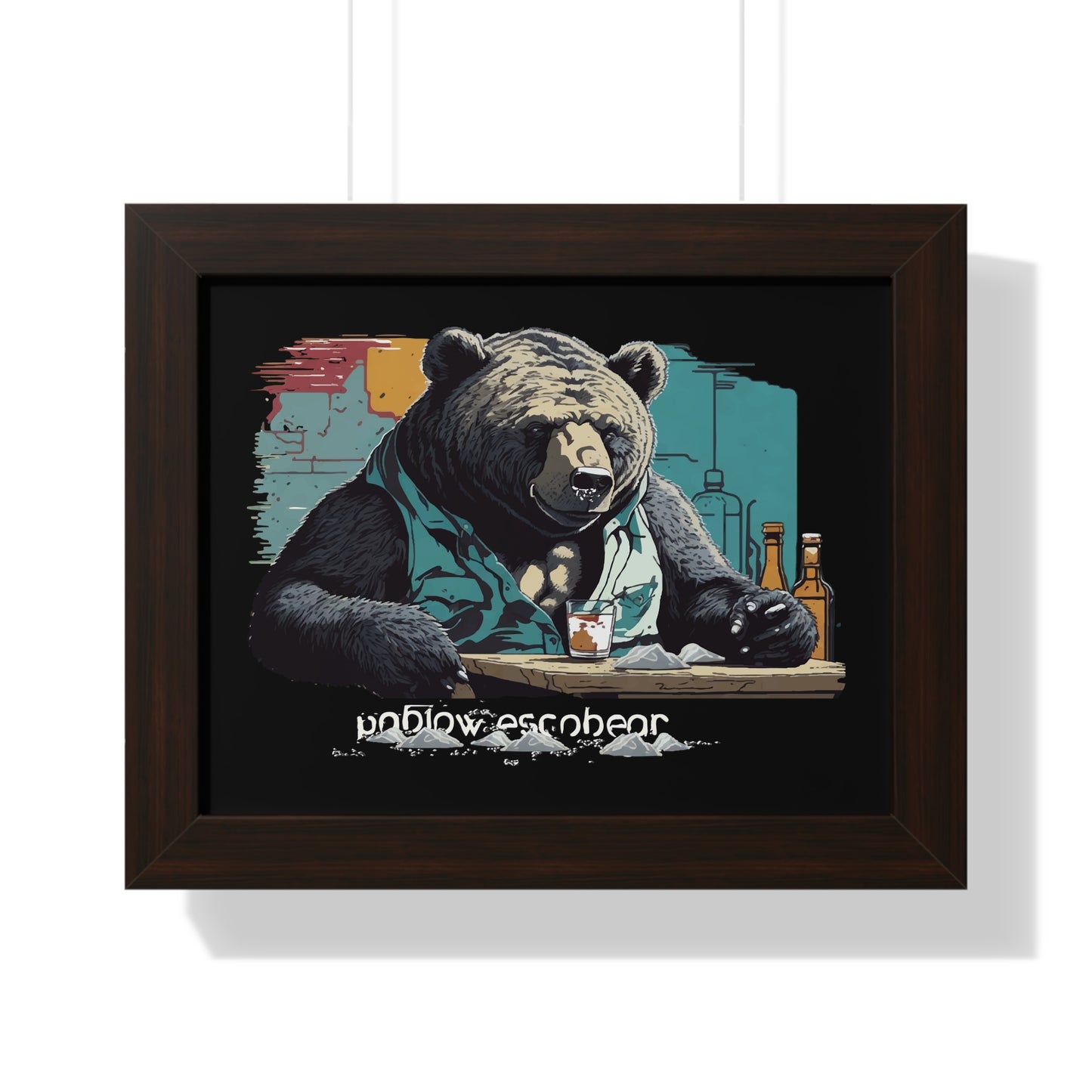 Bump-Time Bear Framed Horizontal Poster