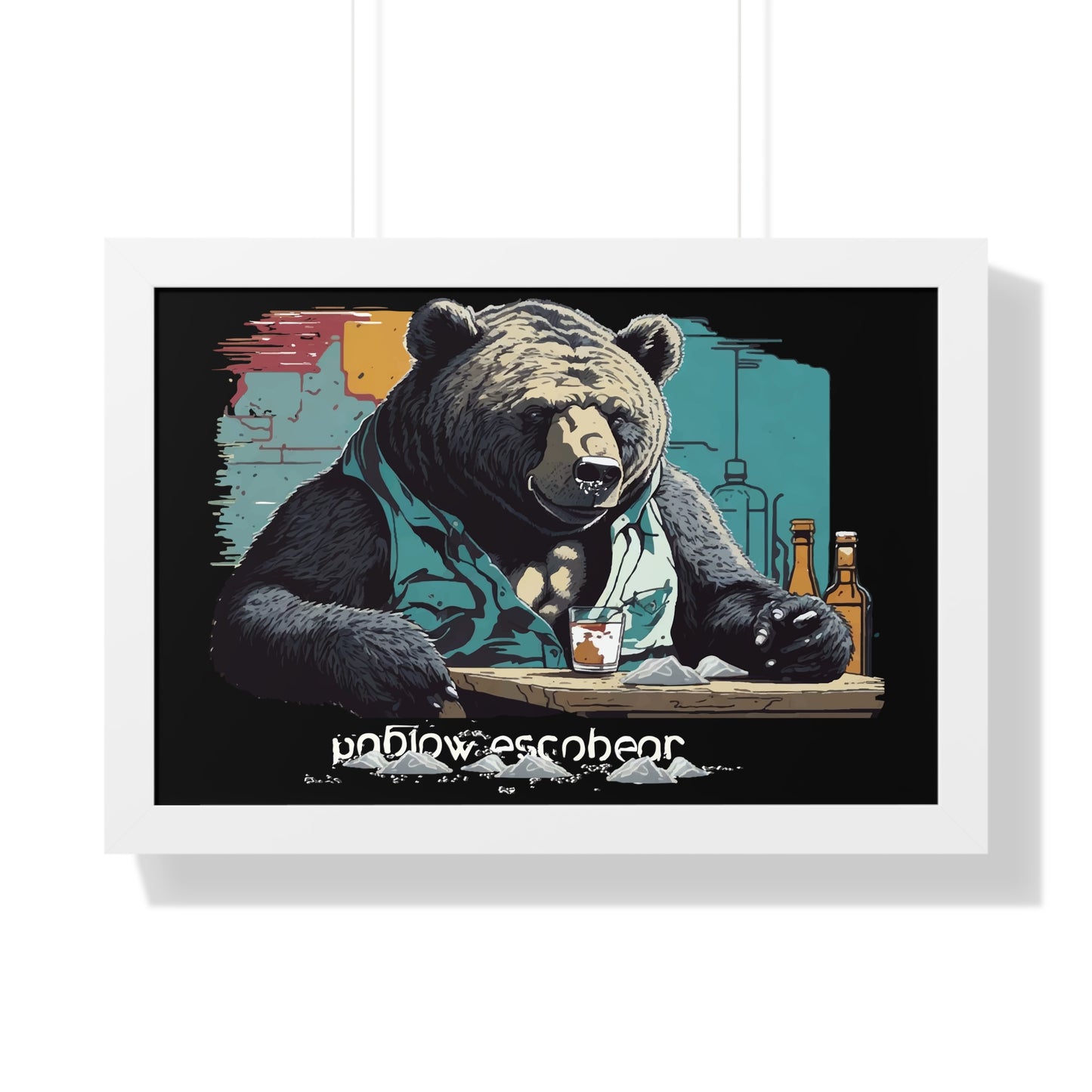 Bump-Time Bear Framed Horizontal Poster