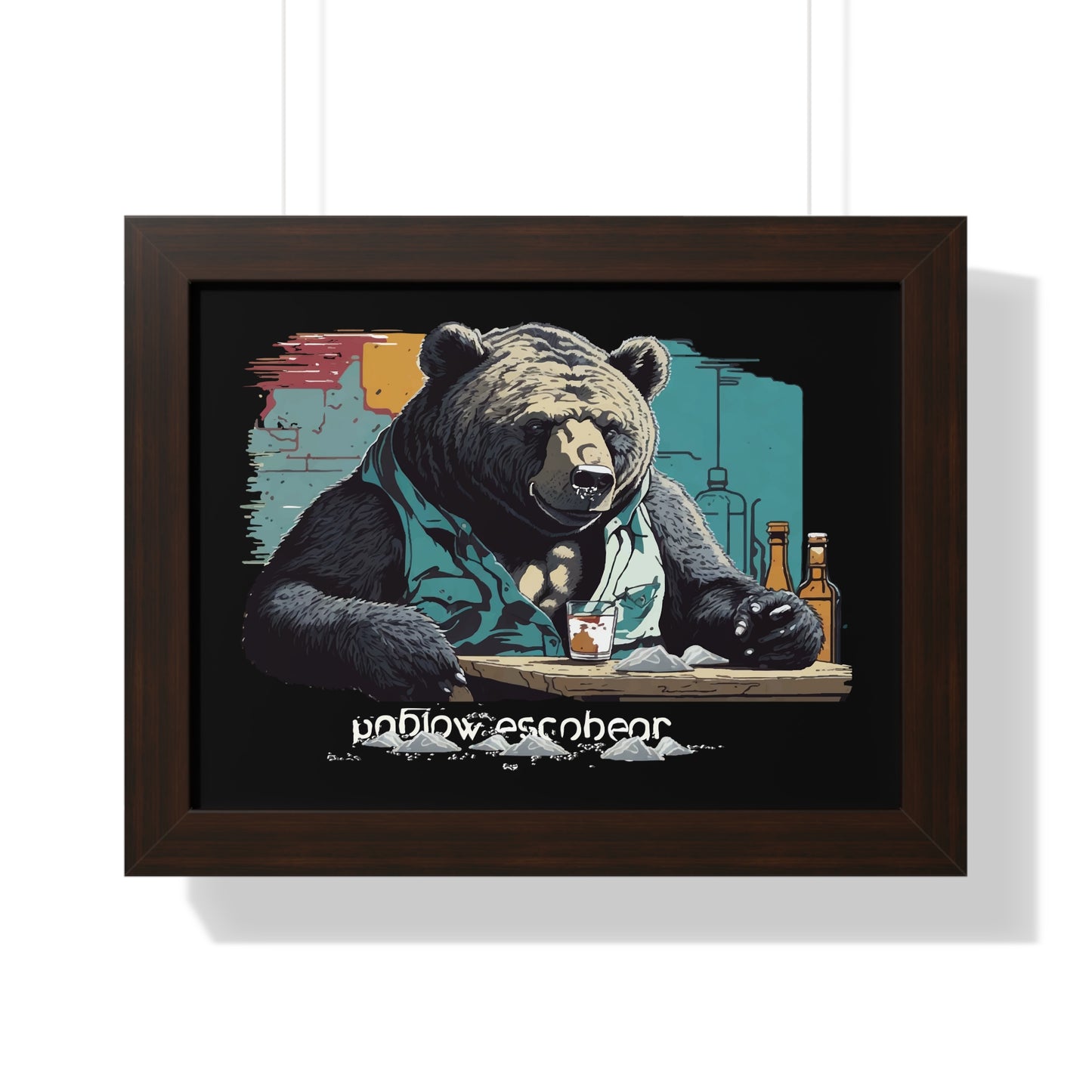 Bump-Time Bear Framed Horizontal Poster