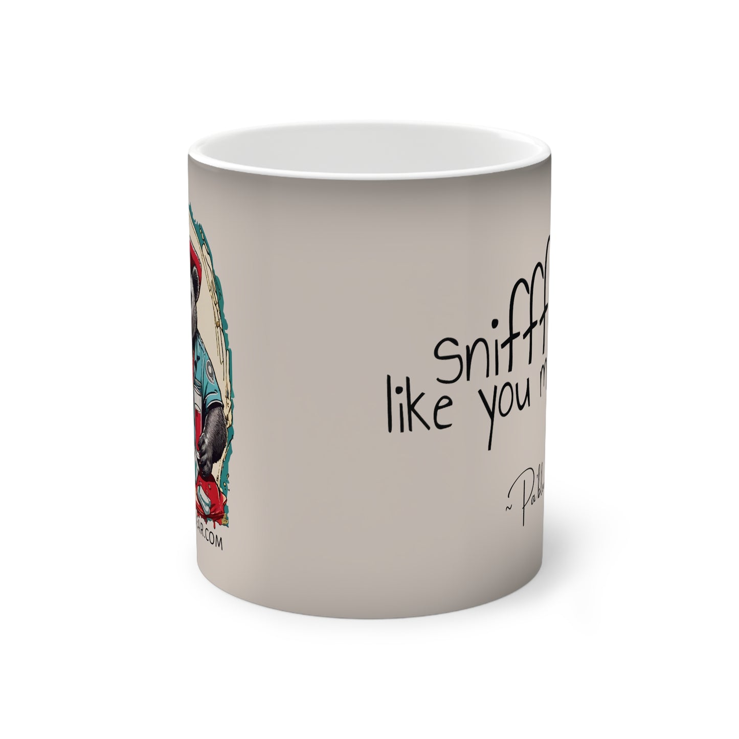 Sniff It Like You Mean It Color-Changing Mug for Lefties, 11oz