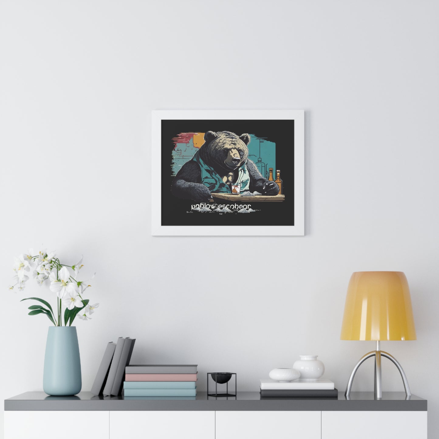 Bump-Time Bear Framed Horizontal Poster