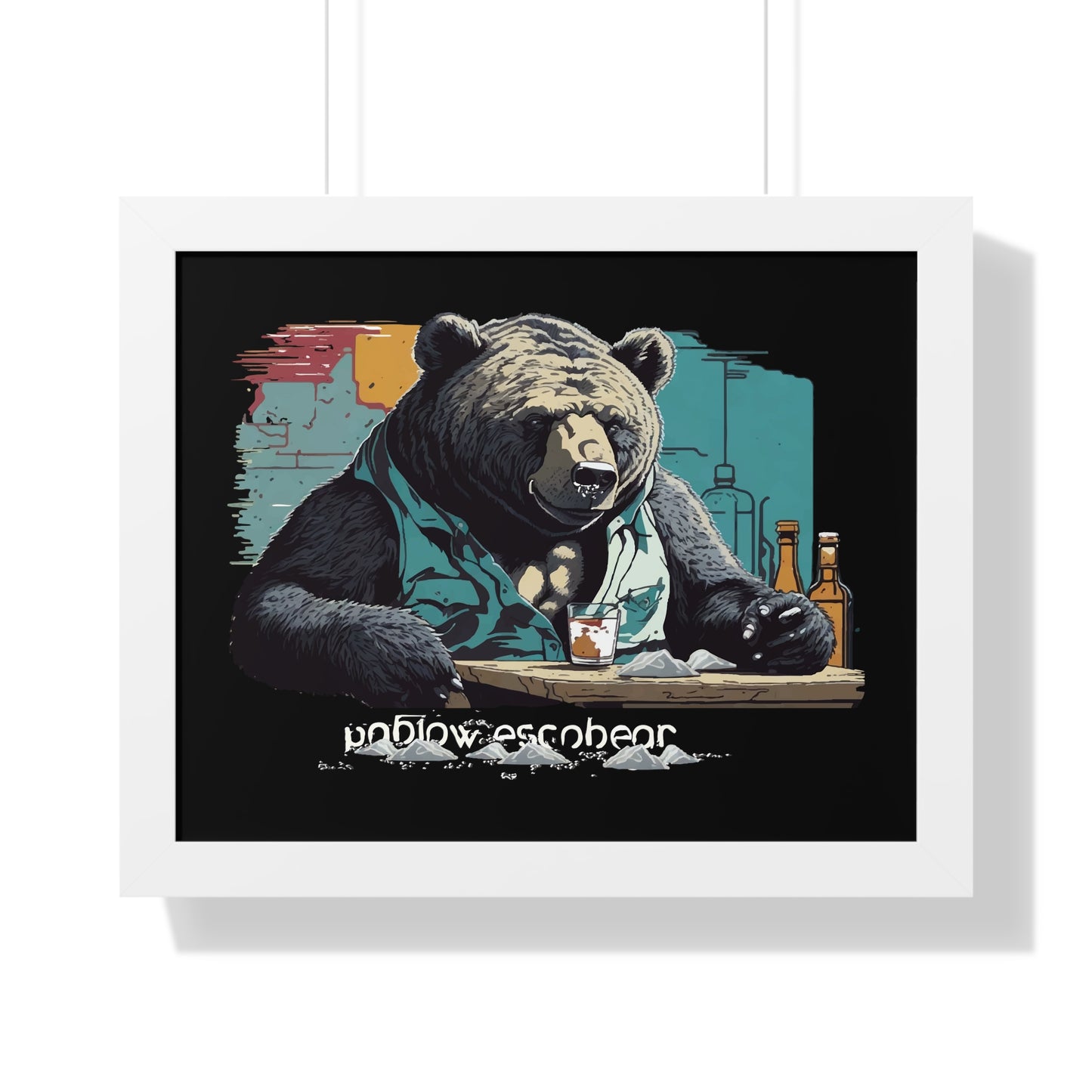 Bump-Time Bear Framed Horizontal Poster